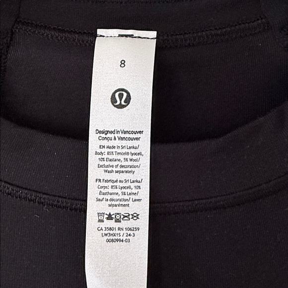 NWT Lululemon Long Sleeve Crewneck Base Layer Shirt - Picture 3 of 4